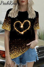 Love Fireworks Glitter T-Shirt T-Shirt