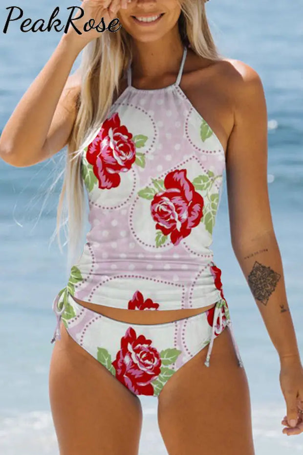 Love Flowers Bikini Swimsuit S