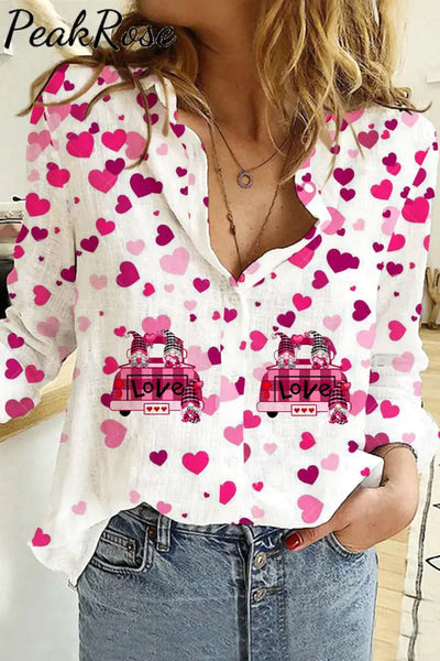 Valentine's Day Love Gnome Long Sleeve Shirt