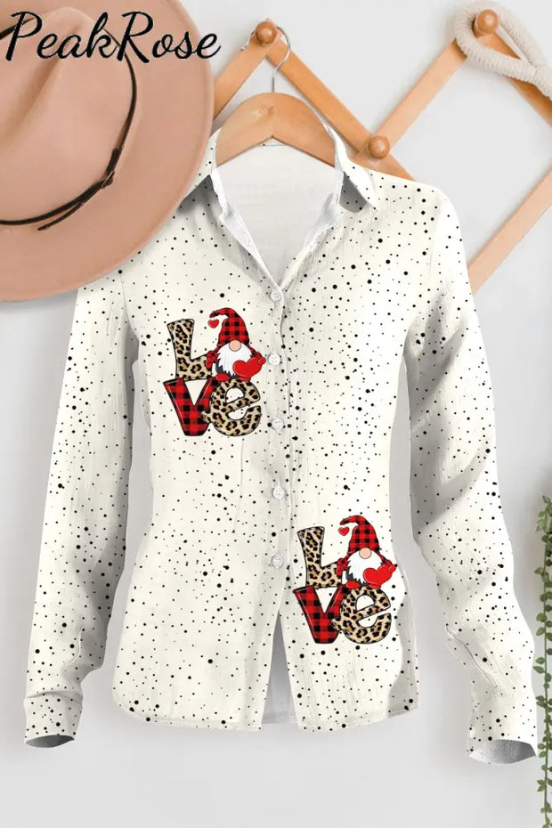 Love Gnome Long Sleeve Shirt Women