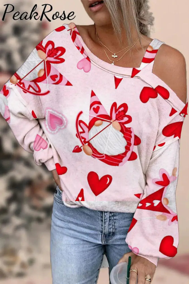 Love Gnome Off-Shoulder Blouse