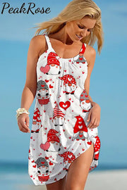 Love Gnome Sleeveless Dress S / White