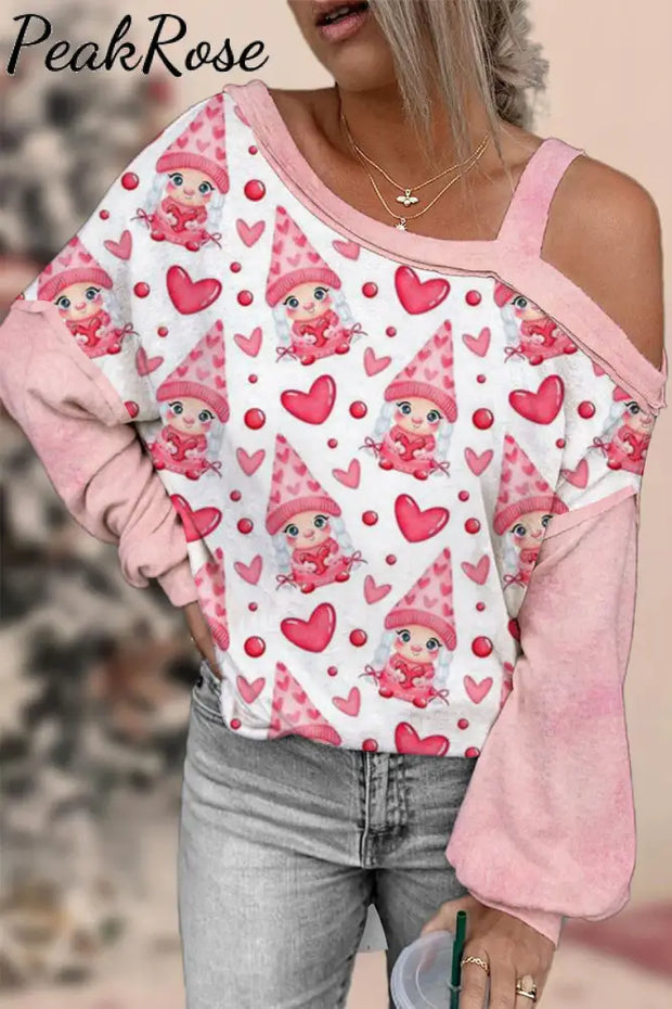 Love Gnomes Off-Shoulder Blouse