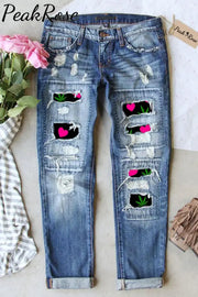 Love Good Night Ripped Denim Jeans