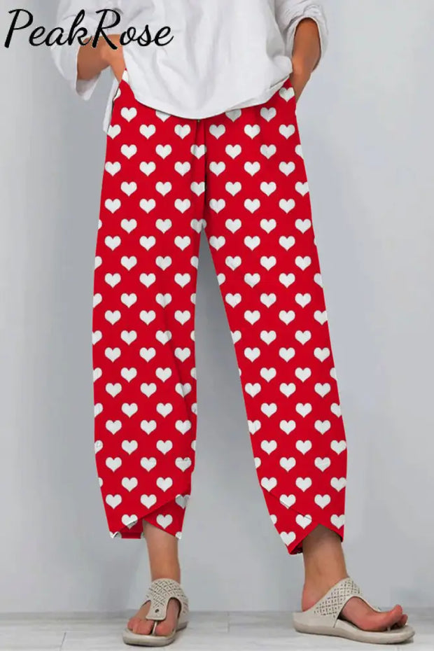 Love Heart Casual Pants Casual Pant