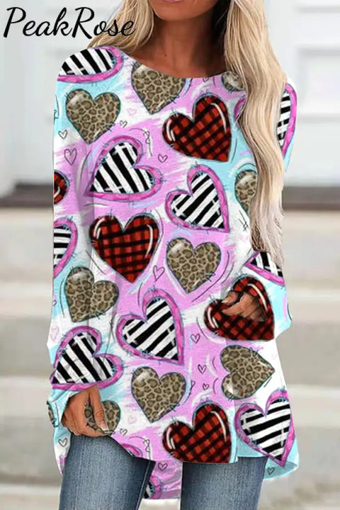 Valentine's Day Love Heart Loose Tunic