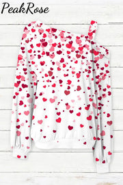 Love Heart Off-Shoulder Blouse