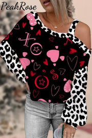 Love Heart Off-Shoulder Blouse