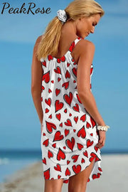 Love Heart Sleeveless Dress