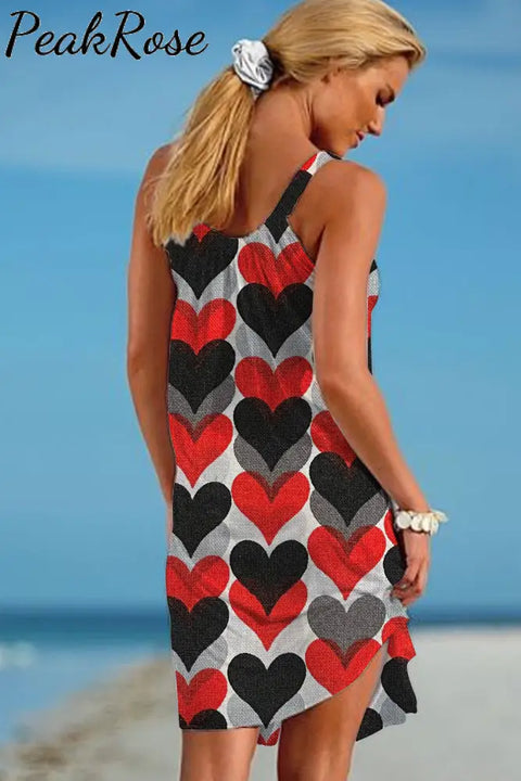 Love Heart Sleeveless Dress