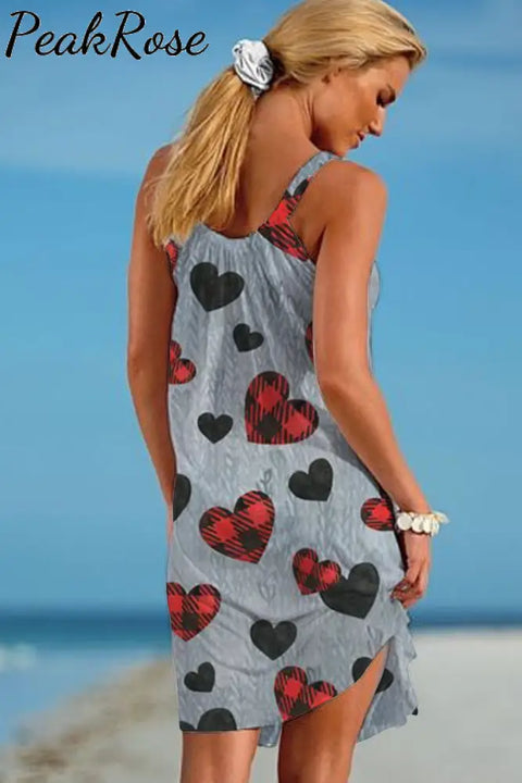 Love Heart Sleeveless Dress