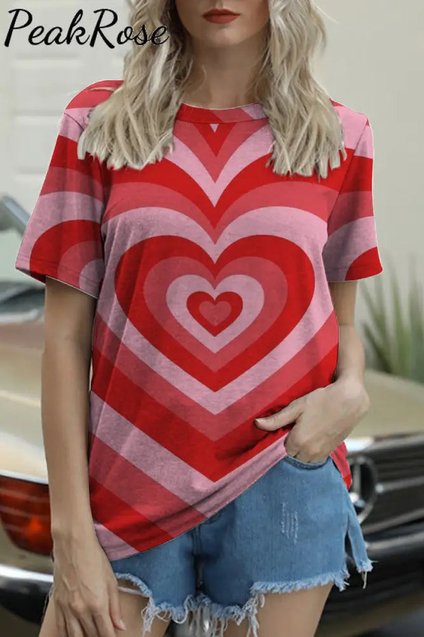 Love Heart Tie Dye T-Shirt