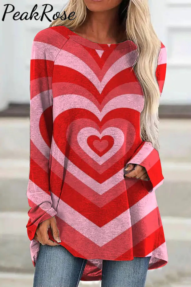 Love Heart Tie Dye Tunic