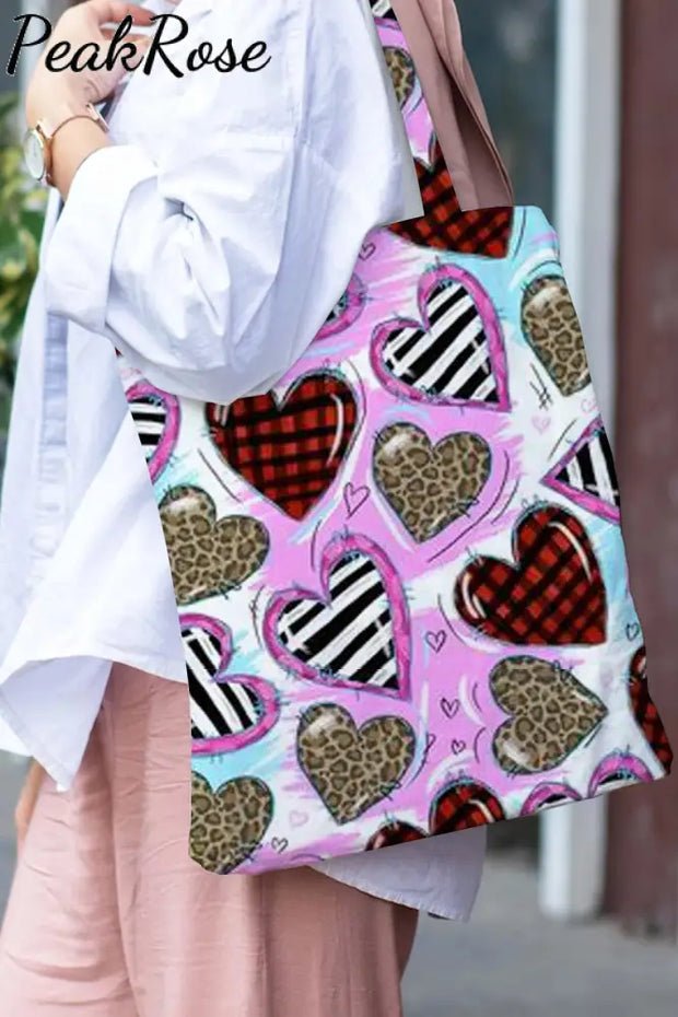 04 Valentine's Day Love Heart Tote Bag