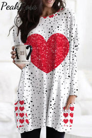 Love Heart Tunic With Pockets