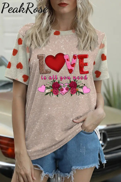 Love Is All You Need Little Heart Retro T-Shirt T-Shirt