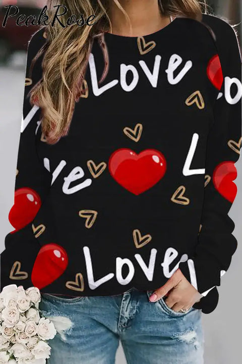 Love Letter Sweatshirt S / Black