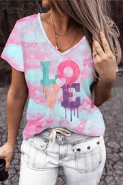 Love Letter V-Neck T-Shirt T-Shirt