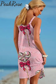 Love Lollipops Beach Sleeveless Dress