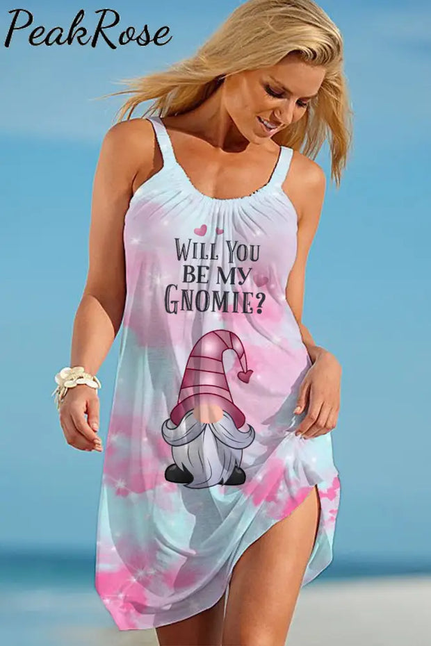 Love My Gnome Beach Sleeveless Dress