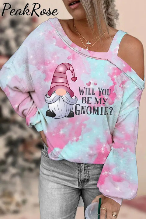 Love My Gnome Off-Shoulder Blouse