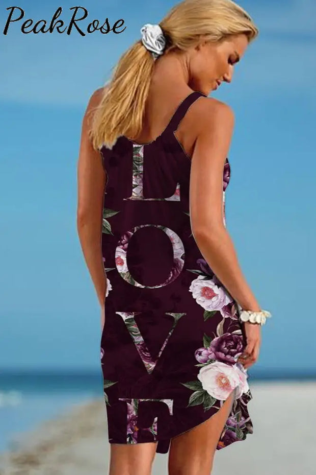 Love Rose Garden Vintage Dress Sleeveless