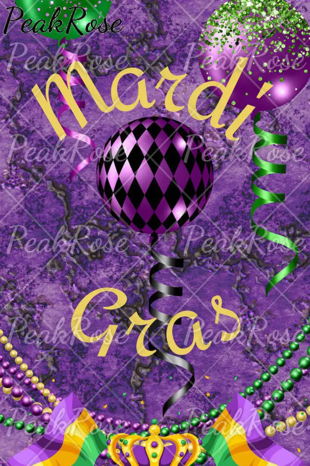 Mardi Gras Beads Carnival Print Loose Tunic