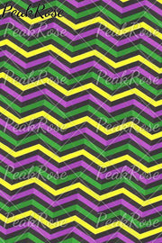 Mardi Gras Geometric Pattern With Zigzag Stripes Print Off-Shoulder Blouse