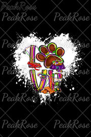 Mardi Gras Love Dog Colorful Pattern Sweatshirt