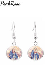 Maria Mother Faith Earrings One-Size / Picture Color1