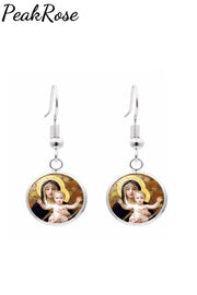 Maria Mother Faith Earrings One-Size / Picture Color3