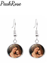 Maria Mother Faith Earrings One-Size / Picture Color7