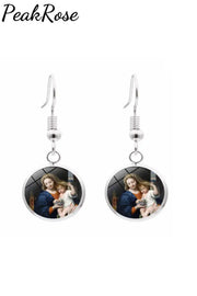 Maria Mother Faith Earrings One-Size / Picture Color8