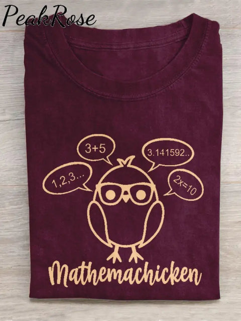 Math Teacher Creative Design T-Shirt Maroon / S Hot Sell