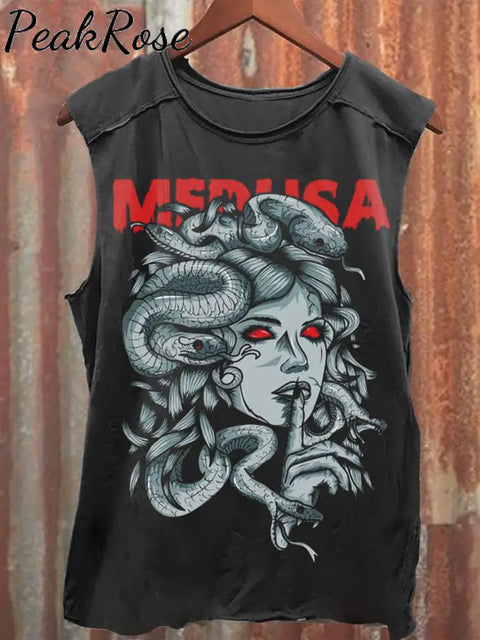 Medusa Print Casual Tank Top Hot-Sale