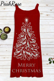 Merry Christmas Tree Sleeveless Dress