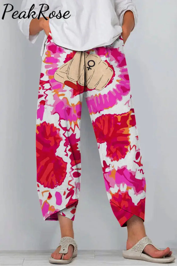 Mother’s Day Tie-Dye Heart New Era Female Power Casual Pants Casual Pant