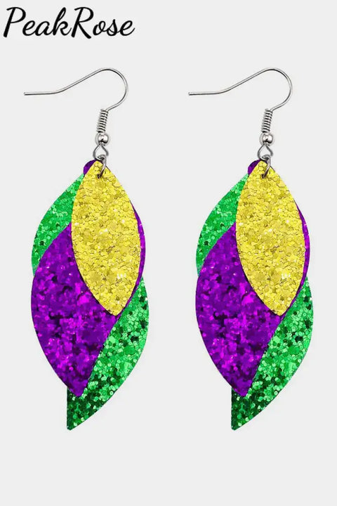 Multicolor Shining Hook Earrings One-Size / #2