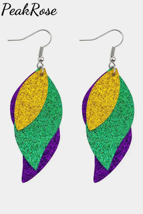 Multicolor Shining Hook Earrings One-Size / #3