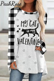 My Cat Is Valentine Loose Tunic