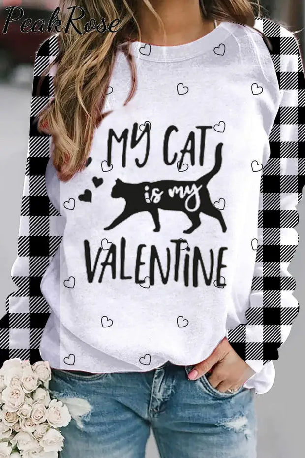 My Cat Is Valentine Sweatshirt