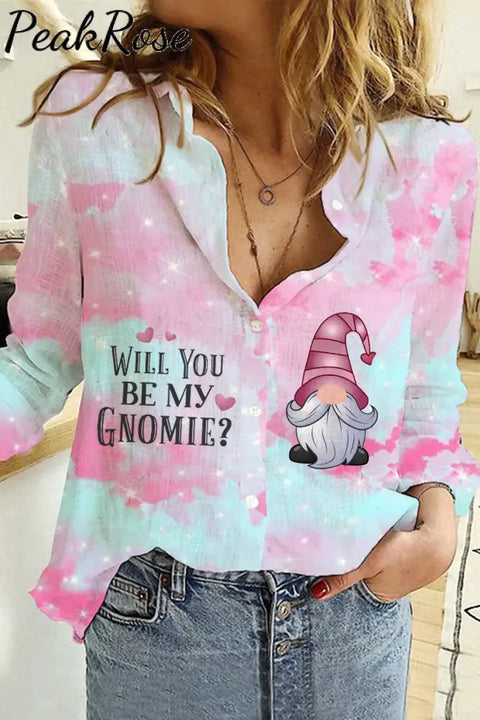 My Gnome Long Sleeve Shirt S / Pink Women