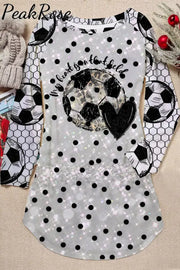 My Heart Is On That Field Soccer Leopard Print Tunic