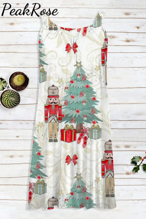 Nutcracker Christmas Sleeveless Dress