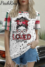 One Loved Mama Plaid T-Shirt