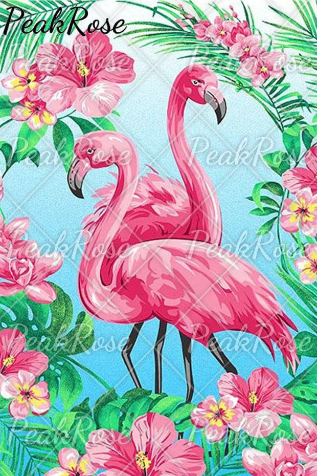 Pink Flamingo Fashion Print Sleeveless Dress