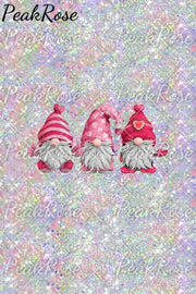 Pink Gnomes Glitter Print Sweatshirt