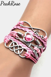 Pink Heart Bracelet Bracelets