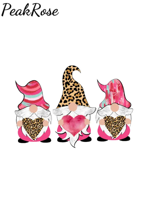 Pink Leopard Love Gnome Leggings Leggings