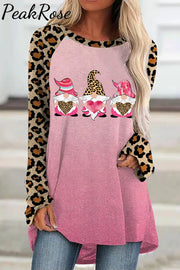 Pink Leopard Love Gnome Tunic